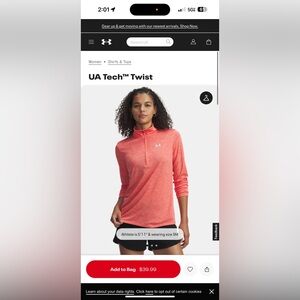 Women’s under armour tech twist zip up